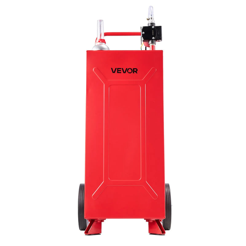 VEVOR FF-930EQ degvielas ratiņi, 113,6 l, 12 V elektriskais sūknis, līdz 32 l/min, oglekļa tērauds, 3 m šļūtene, 2 riteņi, benzīnam un dīzeļdegvielai