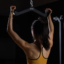 VEVOR latu vilkšanas rokturis ar V veida rokturi, troses trenažiera rokturis airēšanai, tricepsa vilkšanas stienis ar gumijotu satvērienu, piemērots muguras, bicepsa un tricepsa treniņiem mājas sporta zālei