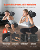 VEVOR regulējams treniņu smilšu maiss ar rokturiem, 2–11 kg, fitnesa un spēka treniņiem, melns (bez pildījuma) - ZEMLETES.LV