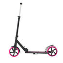 VEVOR divriteņu skrejritenis bērniem no 8 gadu vecuma, pusaudžiem un pieaugušajiem ar regulējamu stūres augstumu, platu pretslīdes platformu, salokāmu un vieglu rāmi, kravnesība līdz 99,8 kg, rozā