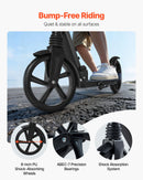 VEVOR divriteņu skrejritenis bērniem no 8 gadu vecuma, pusaudžiem un pieaugušajiem ar regulējamu stūres augstumu, platu pretslīdes platformu, salokāms un viegls, kravnesība līdz 99,8 kg, melns/violets