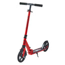 VEVOR divriteņu skrejritenis bērniem no 8 gadu vecuma, pusaudžiem un pieaugušajiem ar regulējamu stūres augstumu, platu pretslīdes platformu, salokāms un viegls, kravnesība līdz 99,8 kg, sarkans/melns