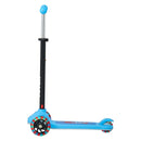 VEVOR trīsriteņu skrejritenis bērniem no 3 gadu vecuma ar LED gaismas riteņiem, regulējamu stūres augstumu, platu pretslīdes platformu un vieglu alumīnija rāmi, kravnesība līdz 74,8 kg, zils