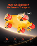 VEVOR mašīnu pārvietošanas platforma ar 360° rotējošu balstu un PU grozāmiem rullīšiem, 3992 kg, ar rokturi noliktavai un darbnīcai - ZEMLETES.LV