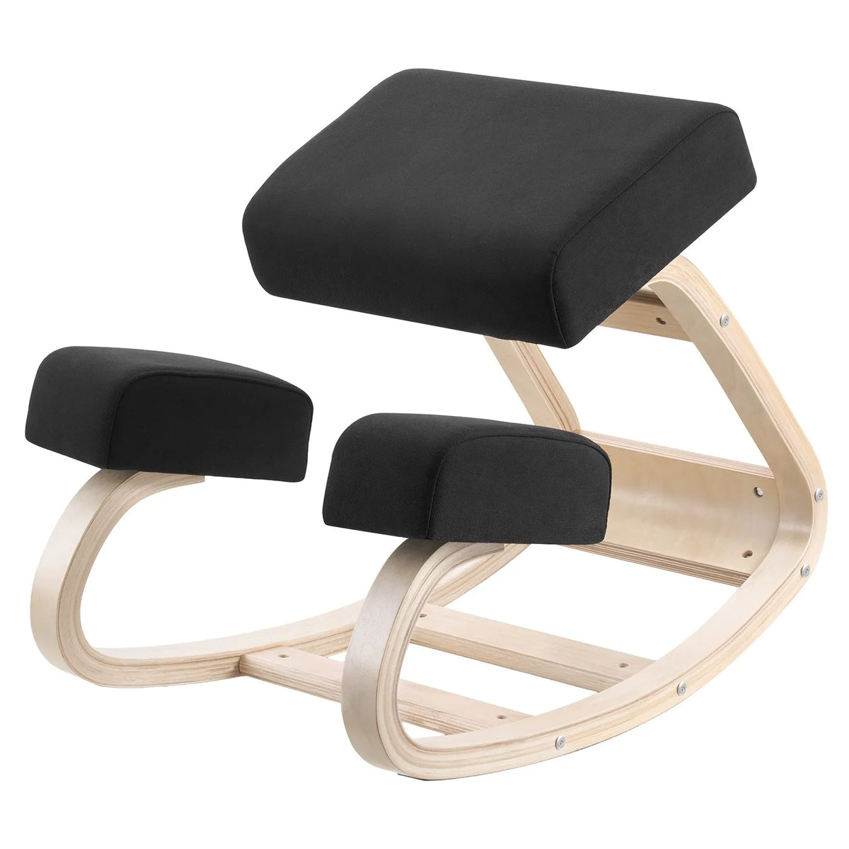 VEVOR Ergonomic Kneeling Chair with Solid Wood Frame and Thick Foam Padding, Adjustable Height