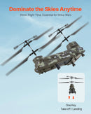 VEVOR RC helikopters, 2,4 GHz militārais tālvadības helikopters, 3,5 kanālu RC lidaparāts bērniem, 20 minūšu lidojuma laiks, viena taustiņa pacelšanās/nosēšanās un LED gaismas, lidojoša rotaļlieta bērniem no 8 gadu vecuma