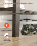 VEVOR RC helikopters, 2,4 GHz militārais tālvadības helikopters, 3,5 kanālu RC lidaparāts bērniem, 20 minūšu lidojuma laiks, viena taustiņa pacelšanās/nosēšanās un LED gaismas, lidojoša rotaļlieta bērniem no 8 gadu vecuma