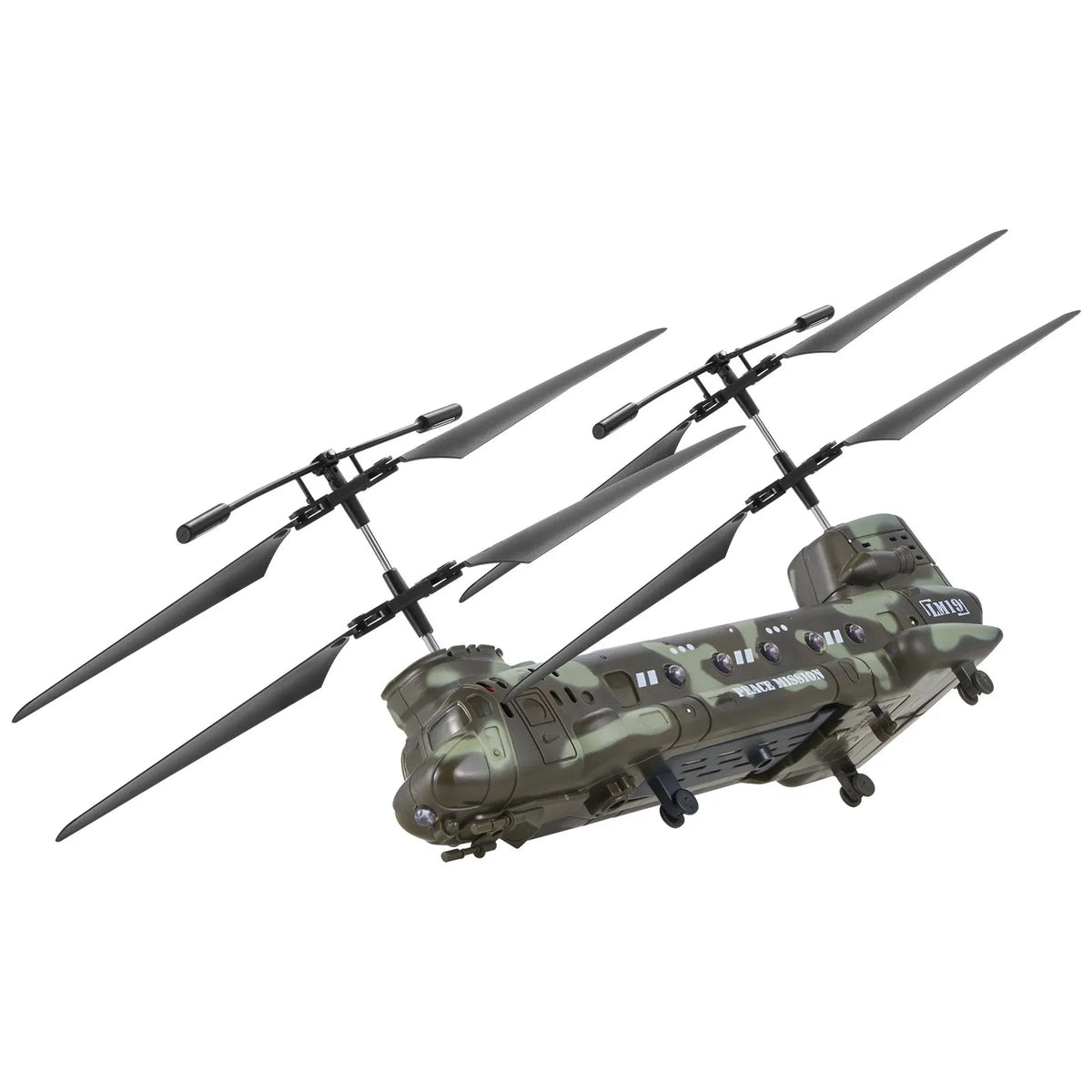 VEVOR RC-sõjaväehelikopter 2,4 GHz 3,5 kanaliga LED-iga, 20 min lend, alates 8 a