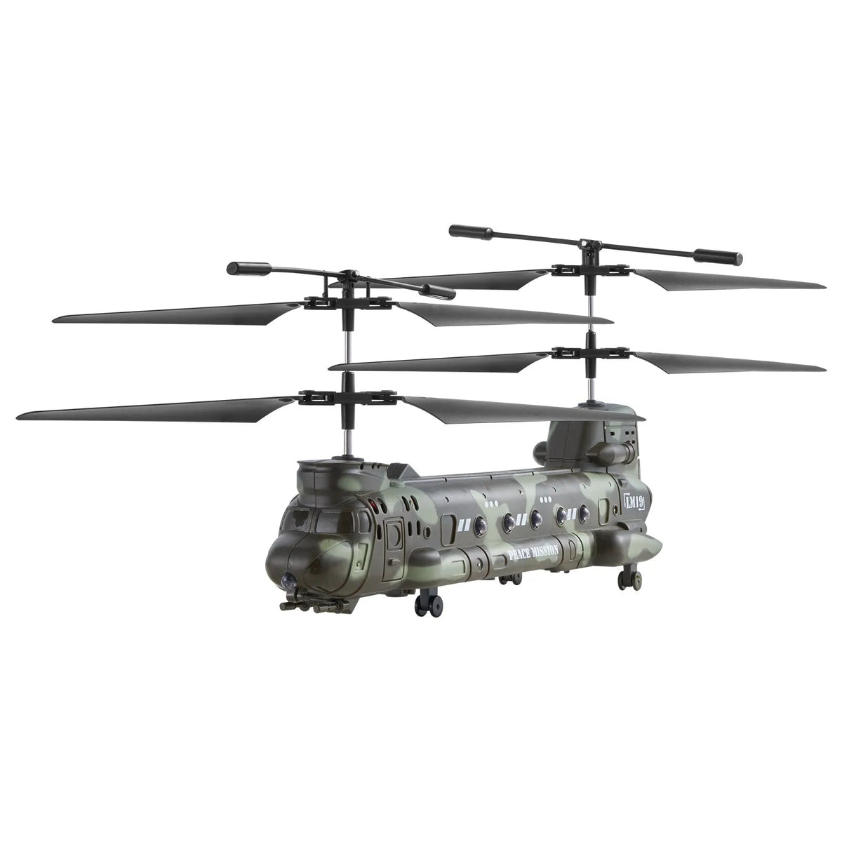 VEVOR RC-sõjaväehelikopter 2,4 GHz 3,5 kanaliga LED-iga, 20 min lend, alates 8 a