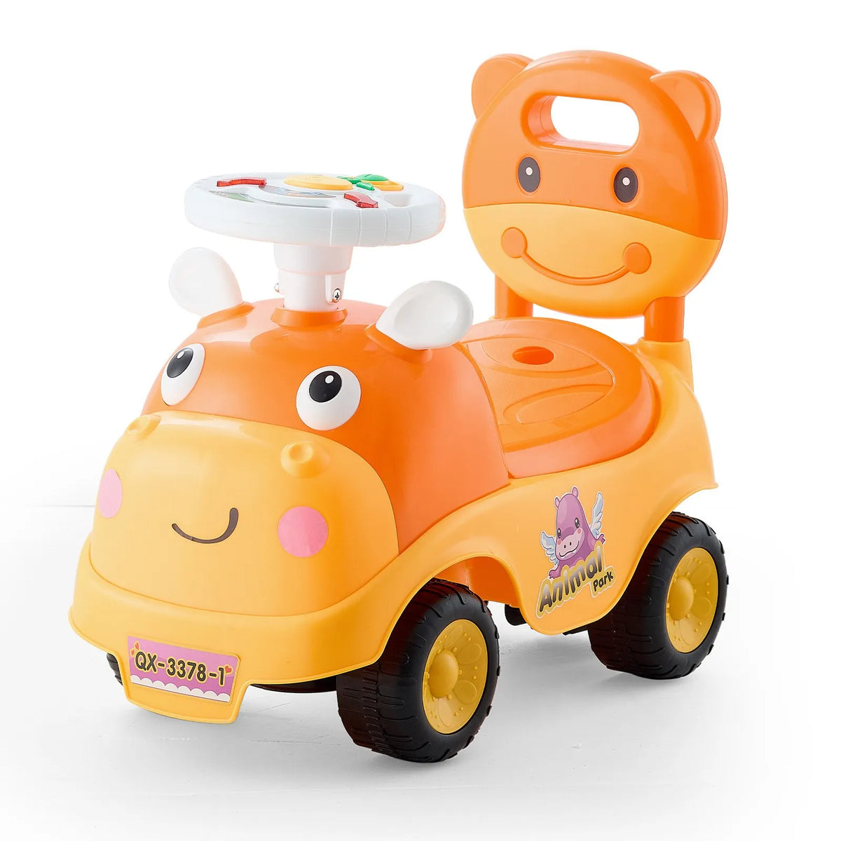 VEVOR pealeistutav auto lastele 19–36 kuud heli, muusika ja hoiuruumiga, kuni 22 kg