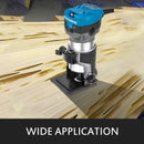 VEVOR kompakts frēzētājs 800 W ar regulējamu ātrumu līdz 30 000 apgr./min, 6,4 mm un 9,5 mm spīļpatronas, iegremdējamā un slīpā pamatne, 220 V