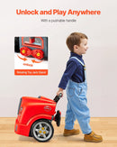 VEVOR dzinēja rotaļlieta, 60 detaļu bērnu mehāniķa auto remonta komplekts ar noņemamām daļām, gaismām un skaņām, stūri un signāltauri, bērnu mehāniķa darbnīcas komplekts bērniem no 3 gadu vecuma, sarkans