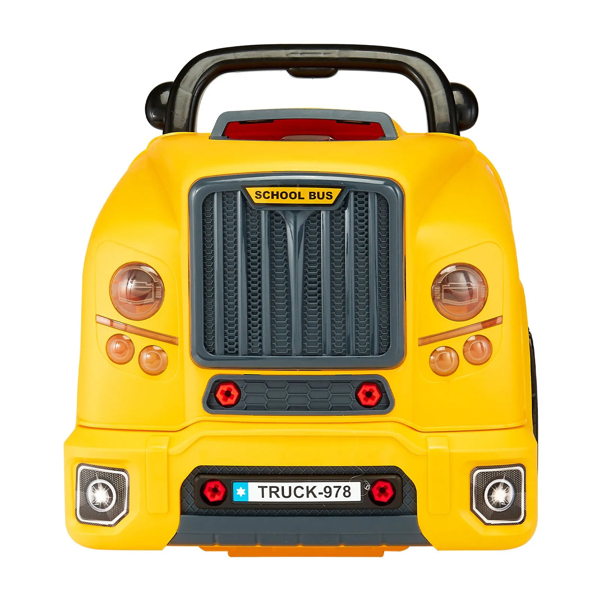 VEVOR Toy Engine 60 Pieces, Mechanic Kit with Light, Sound, Steering and Towing, from 3 Years, Yellow