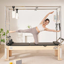 VEVOR pilates reformeris no koka ar dubulto pretestību, treniņu aprīkojums ar reformera kasti un lēciena platformu, piemērots iesācējiem un pieredzējušiem lietotājiem, slodze līdz 181 kg - ZEMLETES.LV