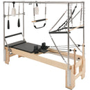 VEVOR pilates reformeris no koka ar dubulto pretestību, treniņu aprīkojums ar reformera kasti un lēciena platformu, piemērots iesācējiem un pieredzējušiem lietotājiem, slodze līdz 181 kg - ZEMLETES.LV