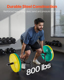 VEVOR trapeces stienis (hex bar), atvērta rāmja konstrukcija, 360 kg slodze, 50 mm diametrs, ar rievotiem rokturiem, piemērots pietupieniem, vilkmei un plecu spiedienam - ZEMLETES.LV