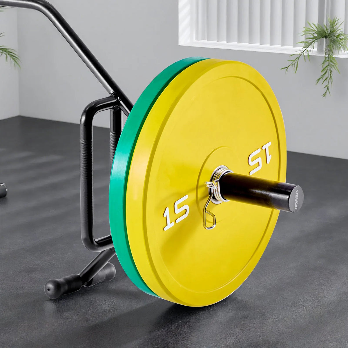 VEVOR trapeces stienis (hex bar), atvērta rāmja konstrukcija, 360 kg slodze, 50 mm diametrs, ar rievotiem rokturiem, piemērots pietupieniem, vilkmei un plecu spiedienam - ZEMLETES.LV