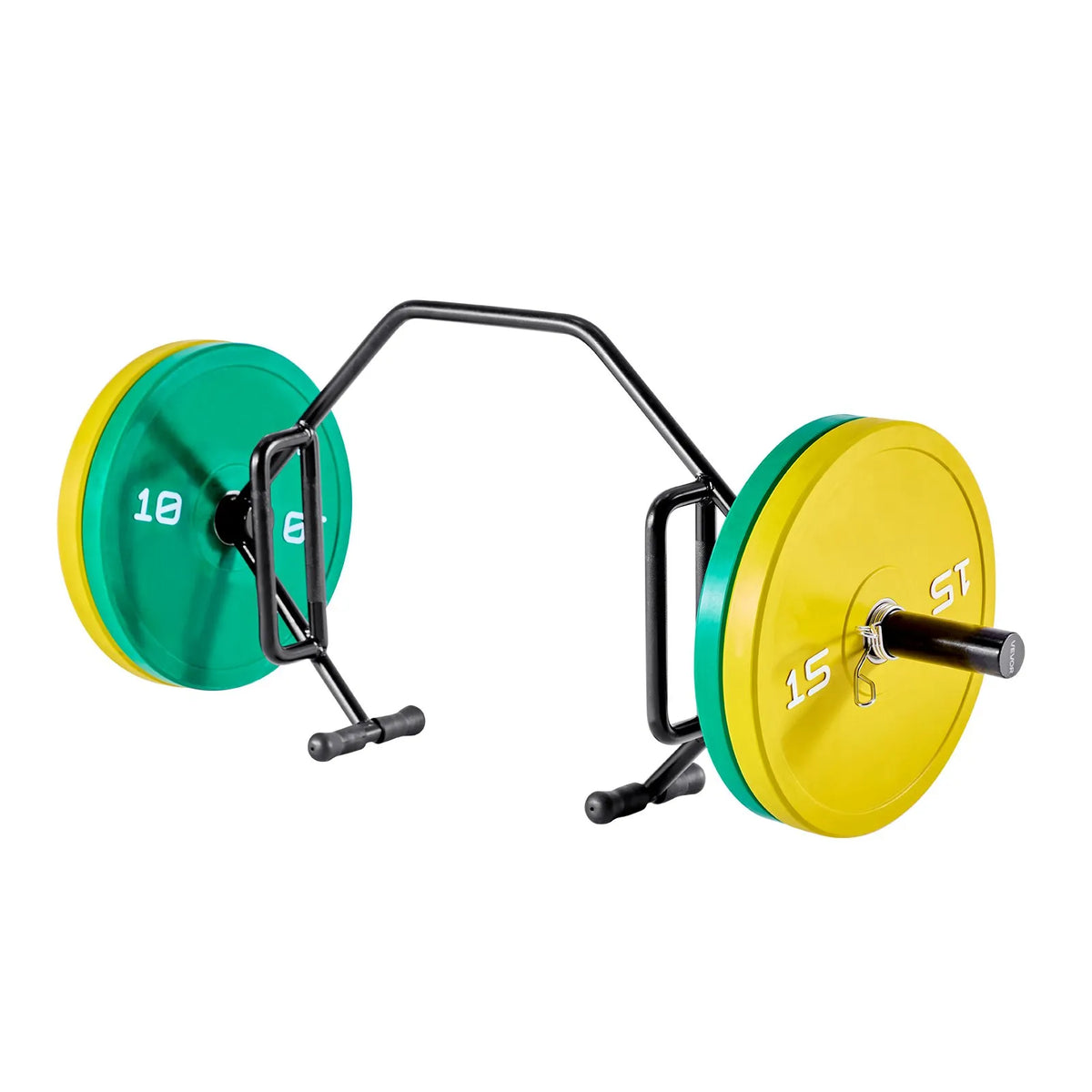 VEVOR trapeces stienis (hex bar), atvērta rāmja konstrukcija, 360 kg slodze, 50 mm diametrs, ar rievotiem rokturiem, piemērots pietupieniem, vilkmei un plecu spiedienam - ZEMLETES.LV