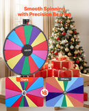 VEVOR 610 mm laimes rats ar statīvu, 14 nodalījumi, regulējams augstums, ar dzēšamu virsmu un 2 marķieriem, 6 krāsas, viegla montāža, ballītēm, bāriem, izstādēm un karnevāliem