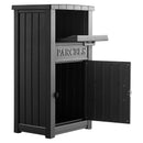 VEVOR KD-093A-Black paku piegādes kaste, 615 × 473 × 1121 mm, melna, biezs PP, slēdzama, pret zādzībām un laikapstākļiem izturīga, āra lietošanai
