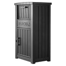 VEVOR KD-093A-Black paku piegādes kaste, 615 × 473 × 1121 mm, melna, biezs PP, slēdzama, pret zādzībām un laikapstākļiem izturīga, āra lietošanai