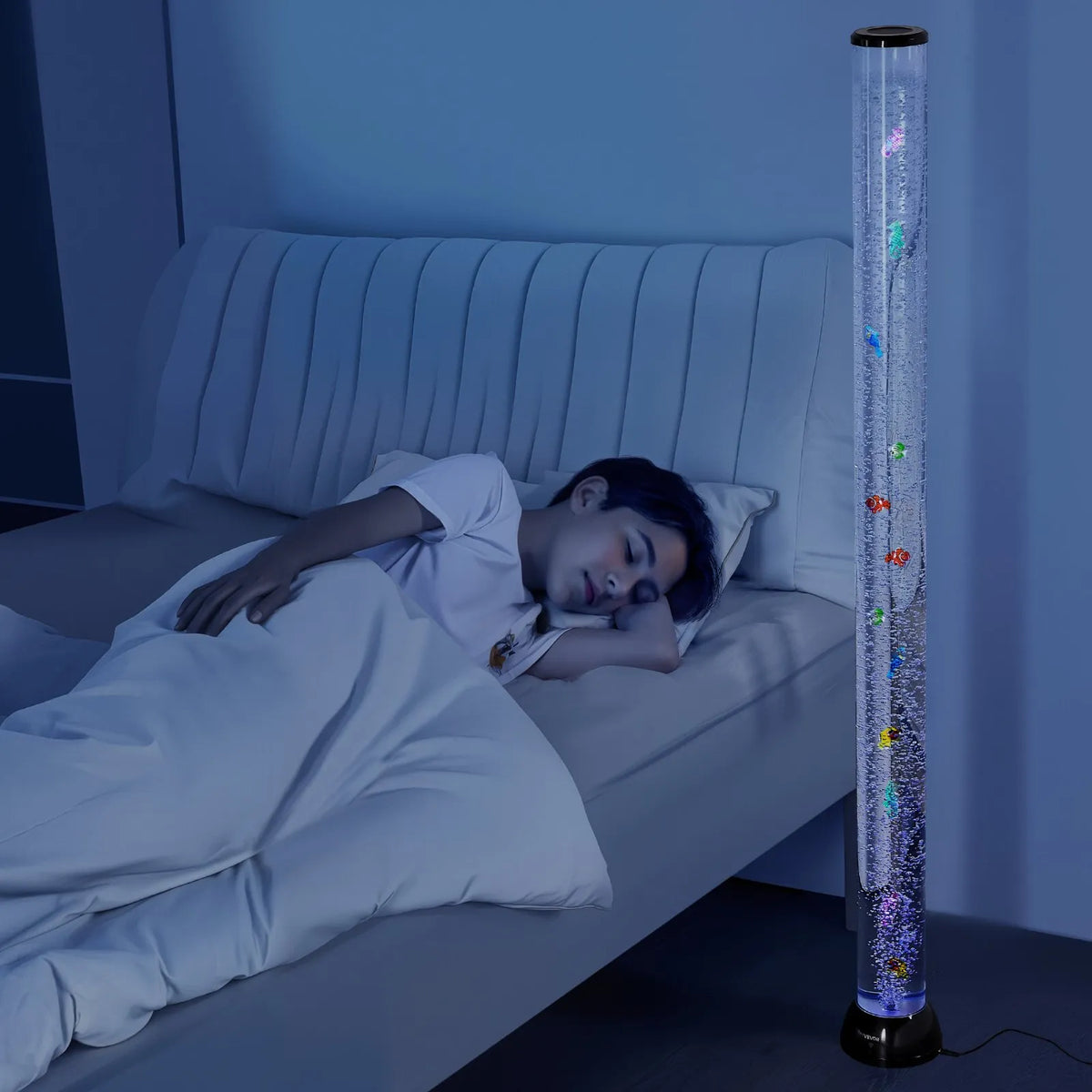 VEVOR burbuļu caurules lampa 150 cm, 16 krāsu sensorā akvārija lampa nomierināšanai un relaksācijai - ZEMLETES.LV