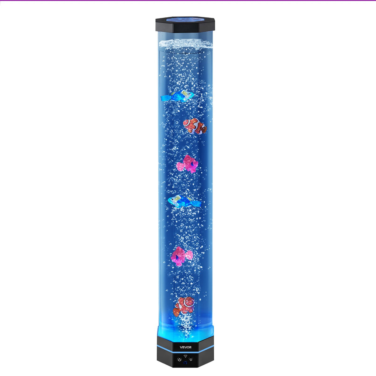 VEVOR Burbuļu caurules lampa 16 krāsas 80 cm sensorā akvārija lampa nomierināšanai - ZEMLETES.LV