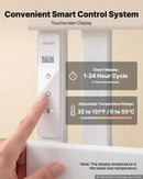 VEVOR elektriskais sienas dvieļu sildītājs un žāvētājs, 12 stieņi, alumīnija sakausējums, skārienvadība, 0–55 °C, taimeris 1–24 h, IPX4