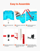 VEVOR Bērnu basketbola statīvs ar regulējamu augstumu un uzpildāmu pamatni, pārnēsājams basketbola komplekts iekštelpām un pagalmam, piemērots bērniem 3–8 gadi, zēniem un meitenēm