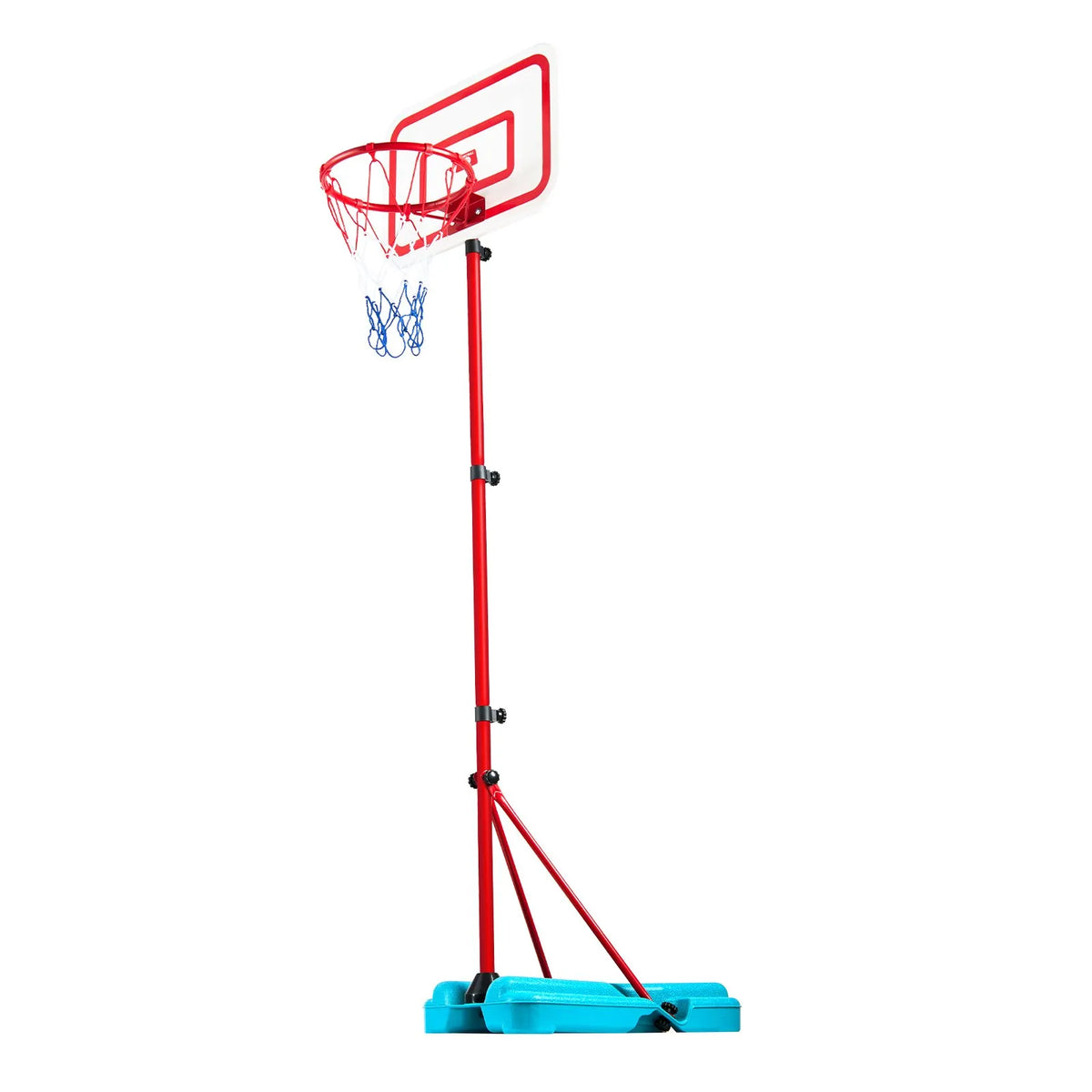 VEVOR Bērnu basketbola statīvs ar regulējamu augstumu un uzpildāmu pamatni, pārnēsājams basketbola komplekts iekštelpām un pagalmam, piemērots bērniem 3–8 gadi, zēniem un meitenēm - ZEMLETES.LV