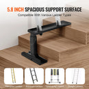 VEVOR kāpņu līmeņotājs ar regulējamu augstumu 29–46 cm un balsta virsmu 59 × 15 cm, tērauda konstrukcija, salokāms stabilizators kāpnēm uz nelīdzenas virsmas, piemērots pagarināmajām kāpnēm - ZEMLETES.LV