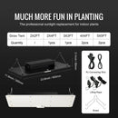 VEVOR LED augu audzēšanas lampa 200 W pilna spektra, dimmējama, Samsung 2B1B diodes, telpaugiem, stādiem, veģetācijai un ziedēšanai, ar Daisy Chain savienojumu, 60,96 x 121,9 / 91,4 x 91,4 cm audzēšanas teltij - ZEMLETES.LV