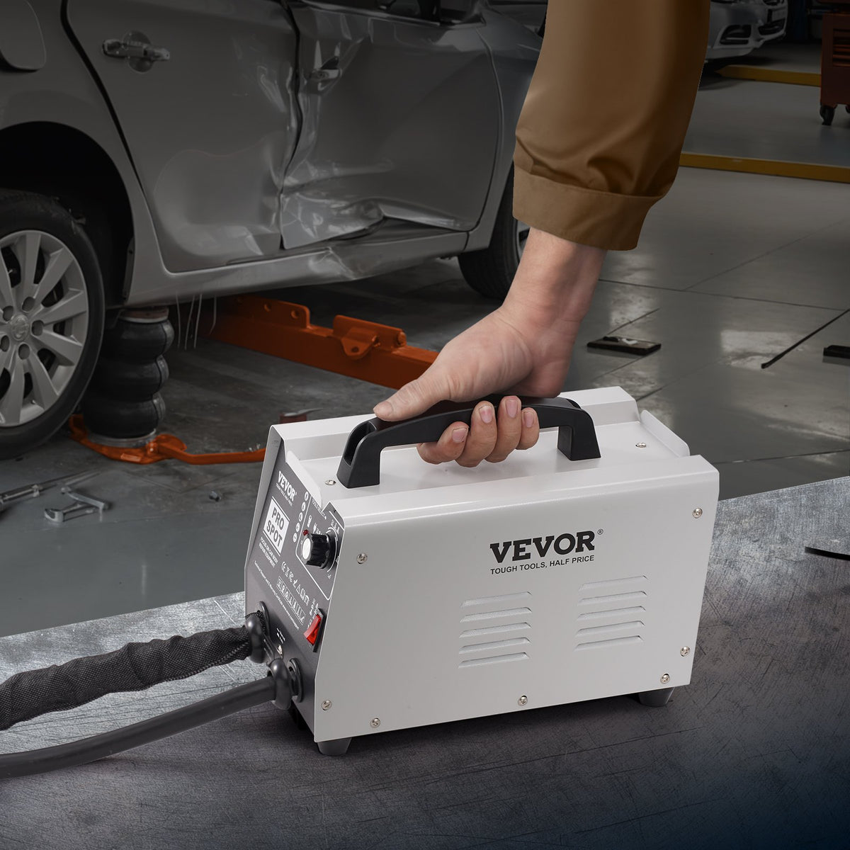 VEVOR PRO 1,8 kW punktmetinātājs iespiedumu remontam ar 7 metināšanas režīmiem