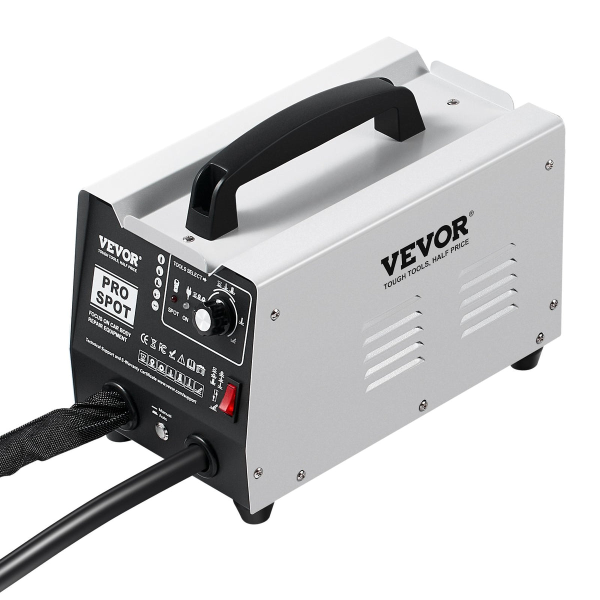 VEVOR PRO 1,8 kW punktmetinātājs iespiedumu remontam ar 7 metināšanas režīmiem