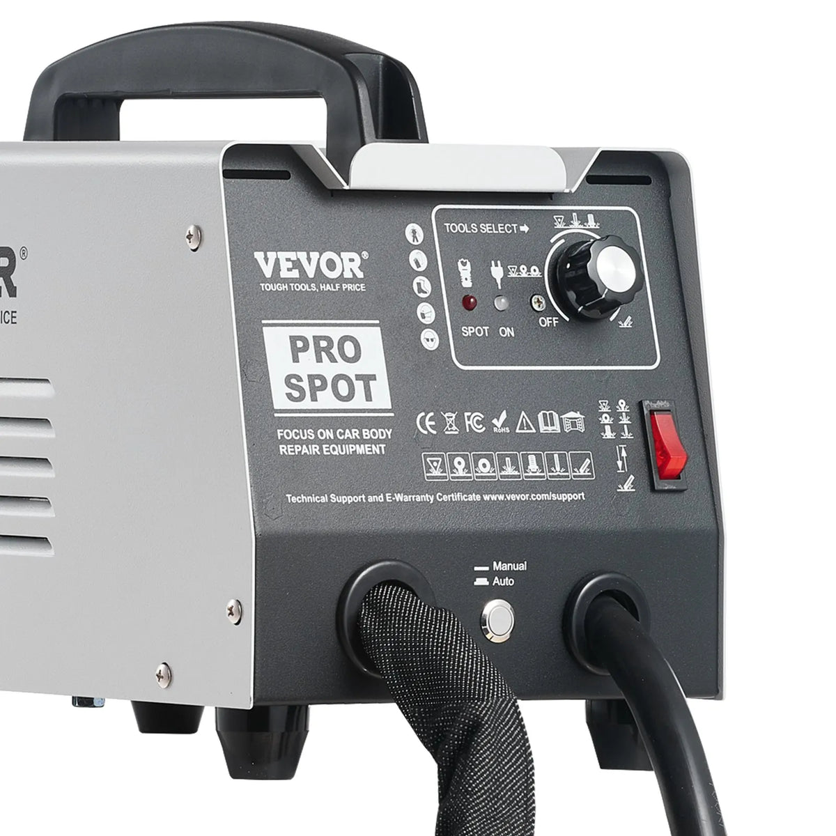 VEVOR PRO 1,8 kW punktmetinātājs iespiedumu remontam ar 7 metināšanas režīmiem