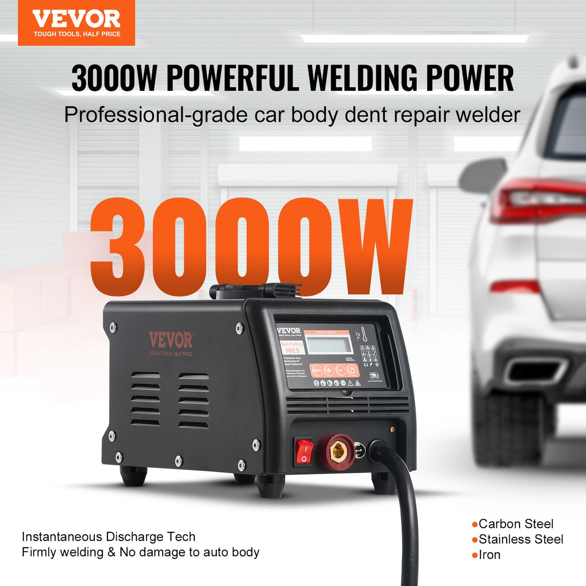 VEVOR 98ES 3 kW punktmetinātājs iespiedumu remontam ar 9 metināšanas režīmiem
