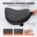 VEVOR seglu formas krēsls ar riteņiem, kravnesība 181,4 kg, ergonomisks regulējama augstuma krēsls ar biezu PU ādas sēdekli, 360° grozāms mobilais krēsls salonam, SPA, tetovēšanas studijai un klīnikai, melns