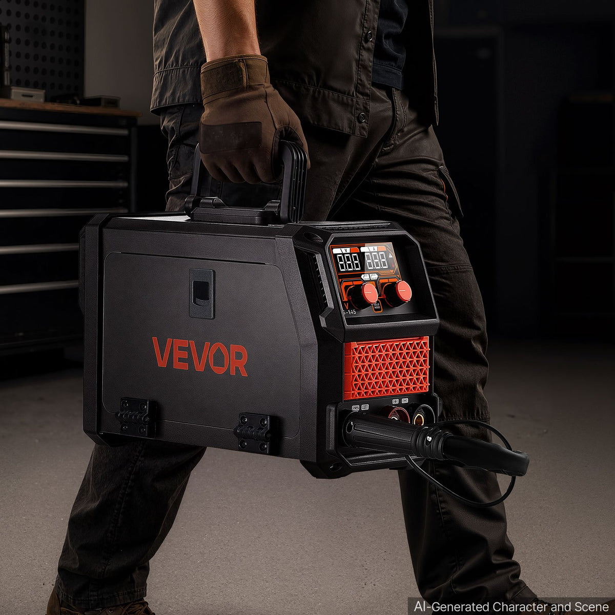 VEVOR 145 A 3-in-1 synergiska MIG metināšanas iekārta ar Lift TIG un IGBT invertoru