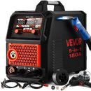 VEVOR 5-in-1 MIG metināšanas iekārta, 180 A, 110/220 V, alumīnija metināšanai, sinerģiskā vadība, komplektā stieples padeves pistole