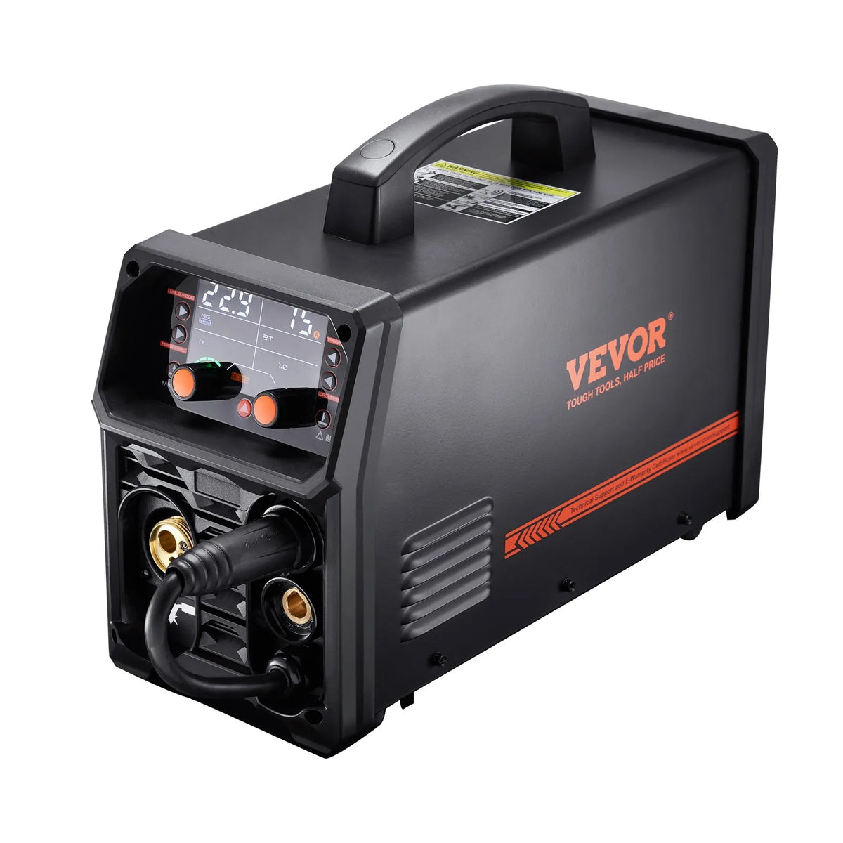 VEVOR MIG-200 200 A 4-in-1 synergiska metināšanas iekārta ar IGBT invertoru un LCD displeju