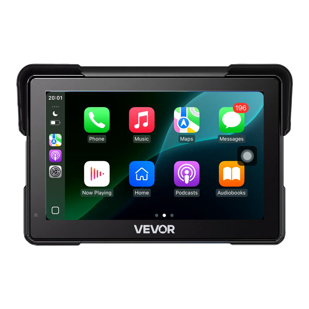 VEVOR 7 collu bezvadu motocikla CarPlay sistēma ar Apple CarPlay, Android Auto, GPS un IP67