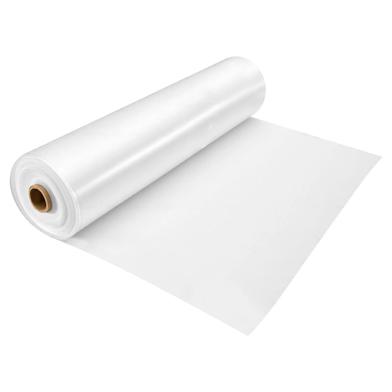 VEVOR YFGH-24ft100ft siltumnīcu plēve, 7,3 × 30,5 m, 5 mil, caurspīdīga PE plēve, 89% gaismas caurlaidība, izturīga pret sauli, lietu, salu, vēju un putekļiem