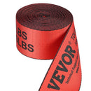 VEVOR vinčas siksnas, 10,2 cm × 9,1 m, kravnesība 2722 kg, pārrāvuma izturība 8165 kg, kravas stiprināšanas siksnas ar plakano āķi, piekabēm, platformām, lauksaimniecībai, glābšanas darbiem un koku aizsardzībai, sarkanas, 10 gab.