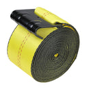 VEVOR vinčas siksnas, 10,2 cm × 12,2 m, kravnesība 2722 kg, pārrāvuma izturība 8165 kg, kravas stiprināšanas siksnas ar plakano āķi, piekabēm, platformām, lauksaimniecībai, glābšanas darbiem un koku aizsardzībai, dzeltenas, 10 gab.