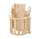 VEVOR 9-in-1 Pikler trijstūra Montessori kāpšanas komplekts bērniem, salokāms, ar rampu, loku, spilvenu un 2 koka automašīnām, slodze līdz 68 kg, koka krāsā