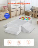 VEVOR Bērnu kāpšanas rotaļu komplekts, 5 daļas, putu kāpšanas bloki bērniem no 6 mēnešiem līdz 3 gadiem ar bumbu baseinu (bumbas nav iekļautas), iekštelpu rāpošanas un kāpšanas aktivitāšu komplekts