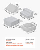 VEVOR Bērnu kāpšanas rotaļu komplekts, 5 daļas, putu kāpšanas bloki bērniem no 6 mēnešiem līdz 3 gadiem ar bumbu baseinu (bumbas nav iekļautas), iekštelpu rāpošanas un kāpšanas aktivitāšu komplekts