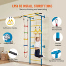 VEVOR iekštelpu “jungle gym” mazuļiem, 5-in-1 kāpšanas rotaļu komplekts ar oglekļa tērauda zviedru sienas kāpnēm, sienas kāpnēm, pievilkšanās stieni, virvju kāpnēm un vingrošanas riņķiem, kravnesība 220 lbs (99,79 kg), daudzkrāsu