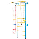 VEVOR iekštelpu “jungle gym” mazuļiem, 5-in-1 kāpšanas rotaļu komplekts ar oglekļa tērauda zviedru sienas kāpnēm, sienas kāpnēm, pievilkšanās stieni, virvju kāpnēm un vingrošanas riņķiem, kravnesība 220 lbs (99,79 kg), daudzkrāsu