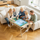 VEVOR 1500 detaļu puzles galds ar salokāmām kājām, 4 atvilktnēm un pārsegu, 86 x 63 cm pārnēsājams koka dēlis ar filca virsmu, regulējams 6 slīpuma leņķos, puzļu piederumi pieaugušajiem, dāvana mammai